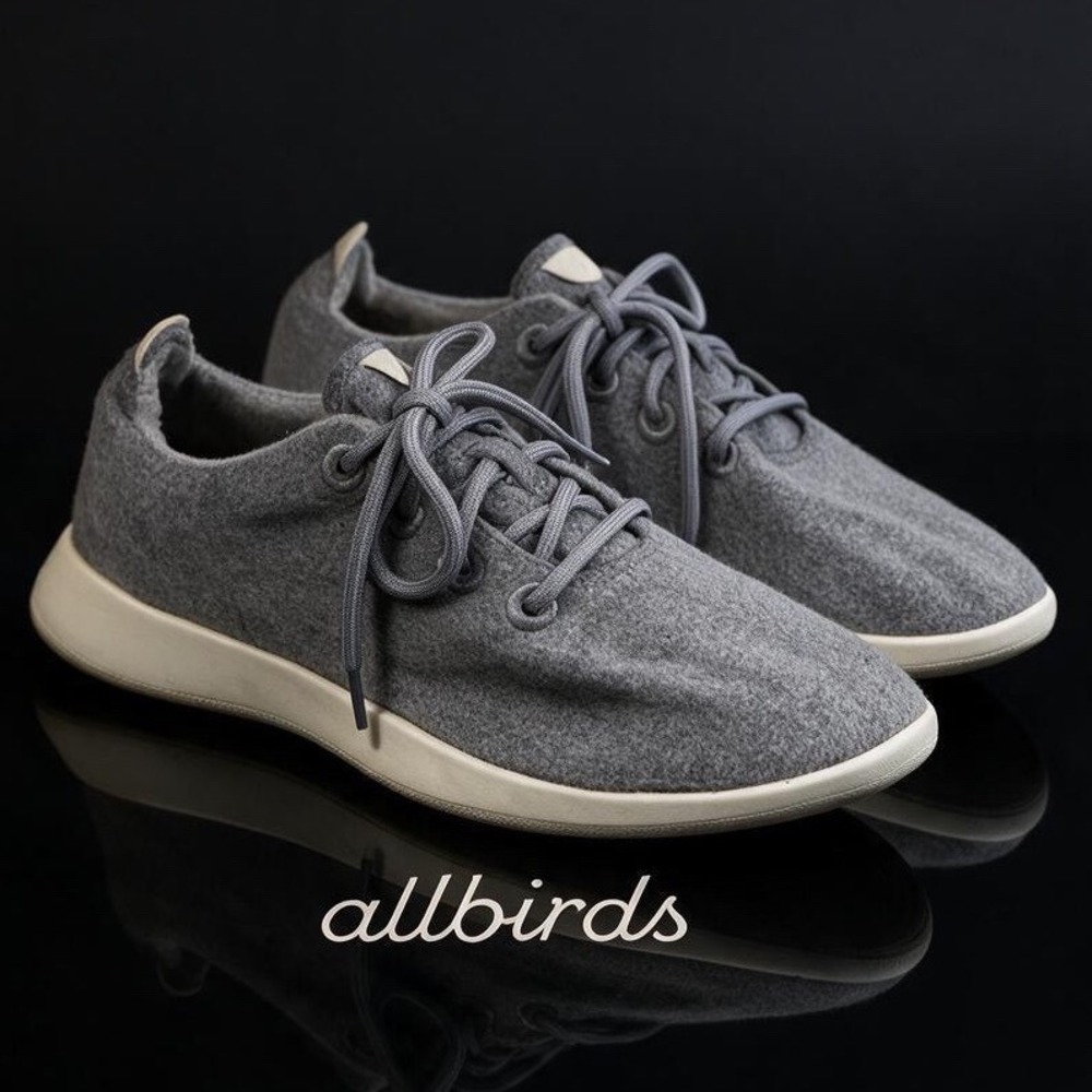 Allbirds Mens Wool Runners Grey Merino Wool Sneakers Size 11 WR1M11